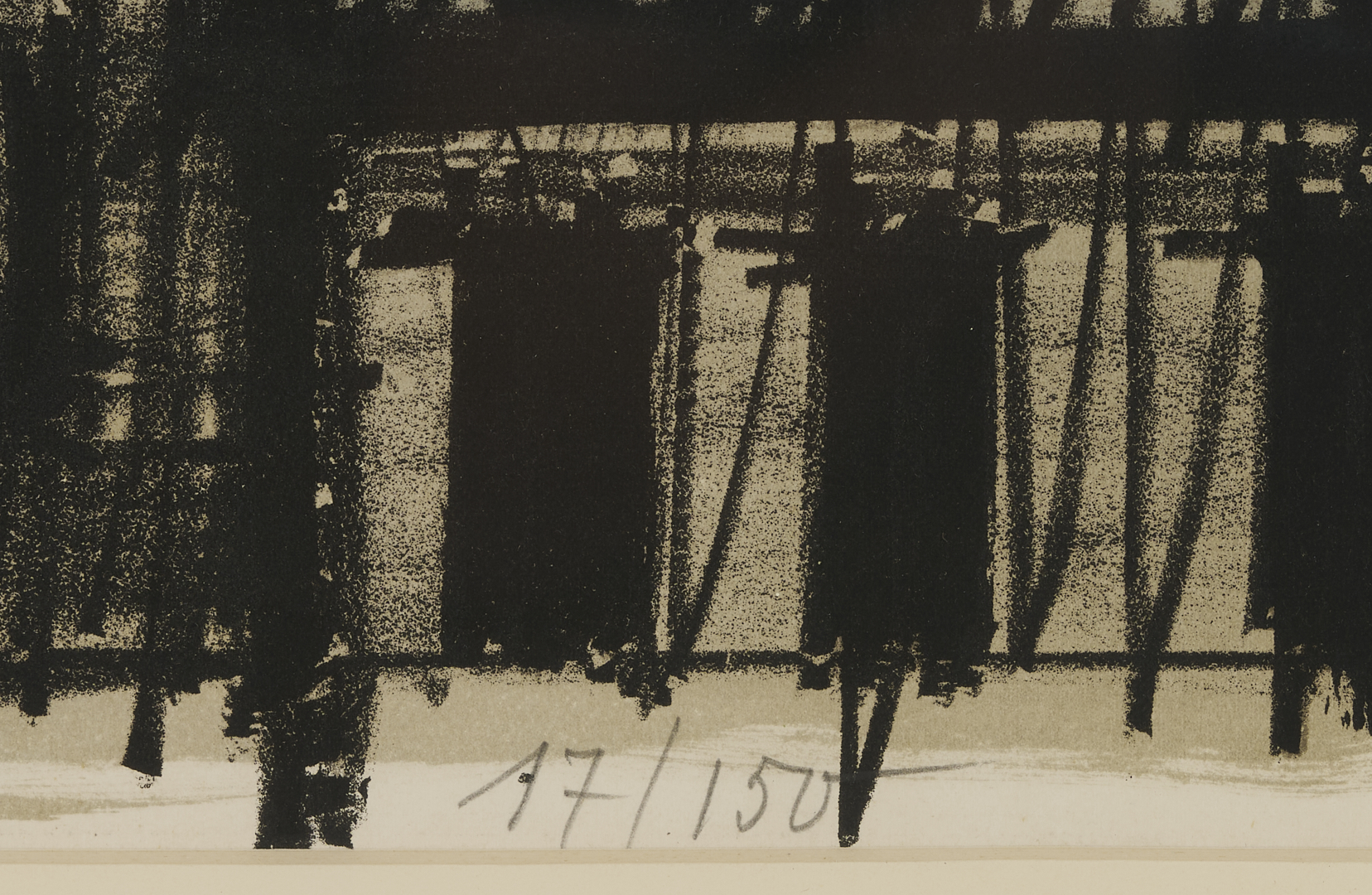 Lot 747: Bernard Buffet Signed Lithograph, Paris Le Sacre Coeur