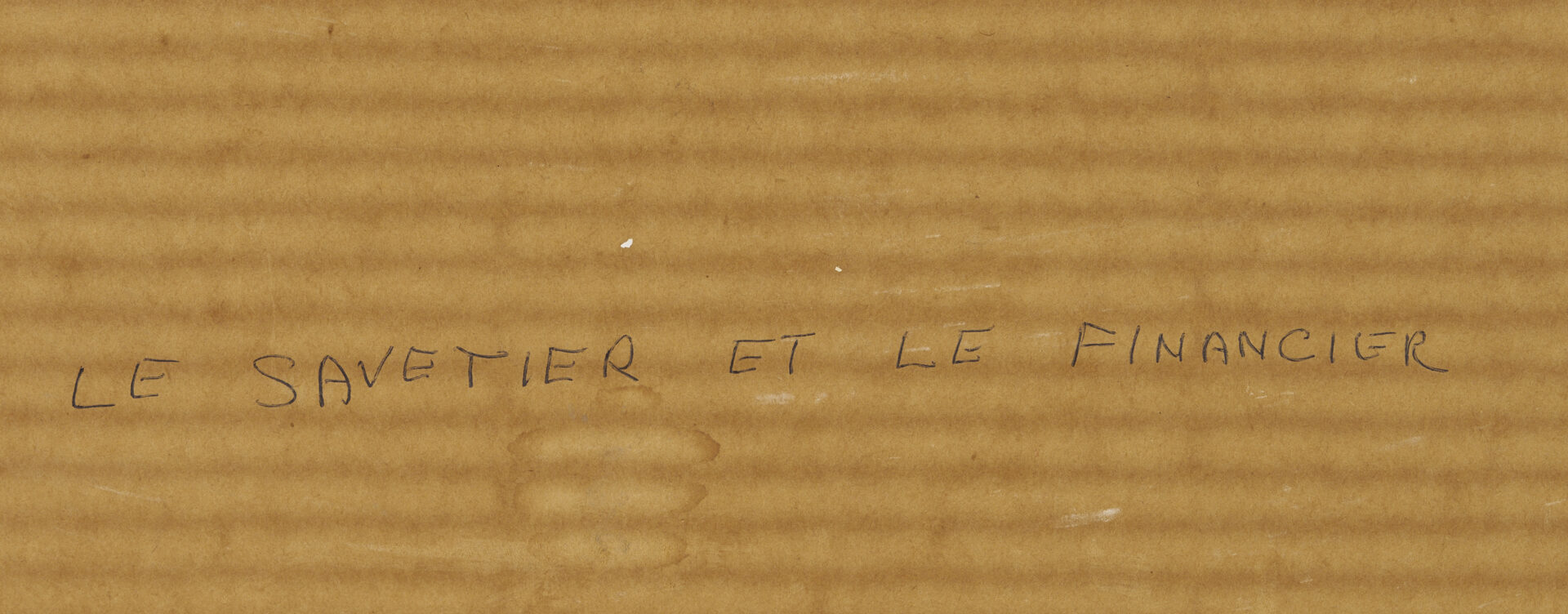 Lot 748: Marc Chagall Etching w/ Hand-Coloring, from Fables de la Fontaine, Le Savetier et le Financier