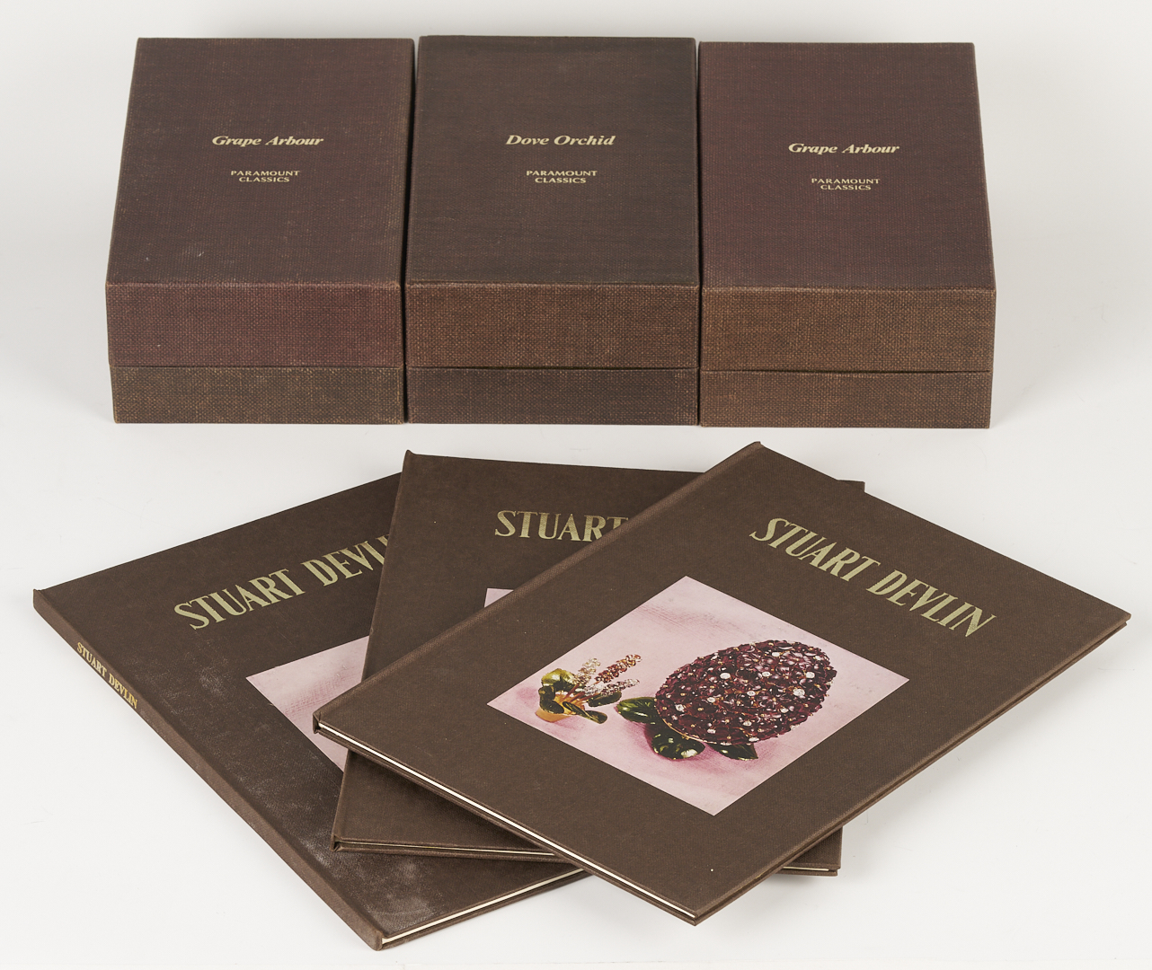 Lot 74: 4 Stuart Devlin Sterling Goblets, Grape Harbor, Dove Orchard Patterns