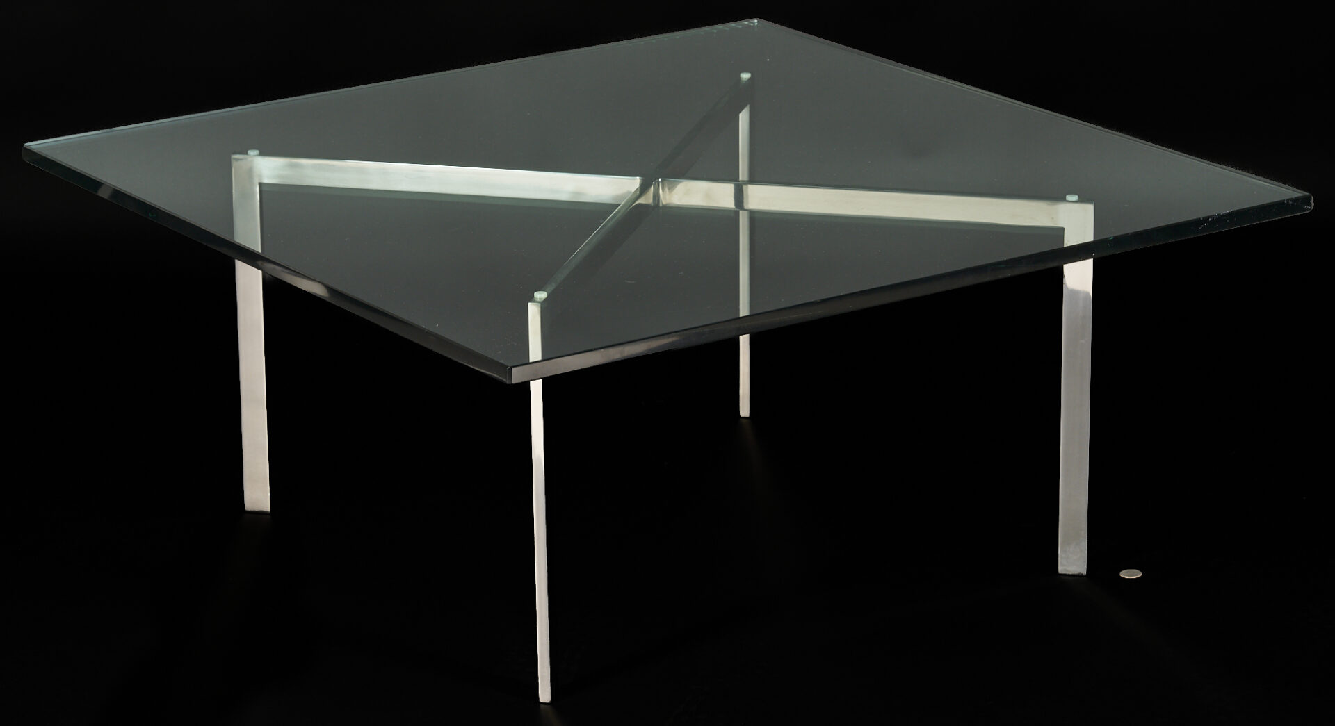 Lot 751: Knoll Barcelona Coffee Table, Miles van der Rohe Design