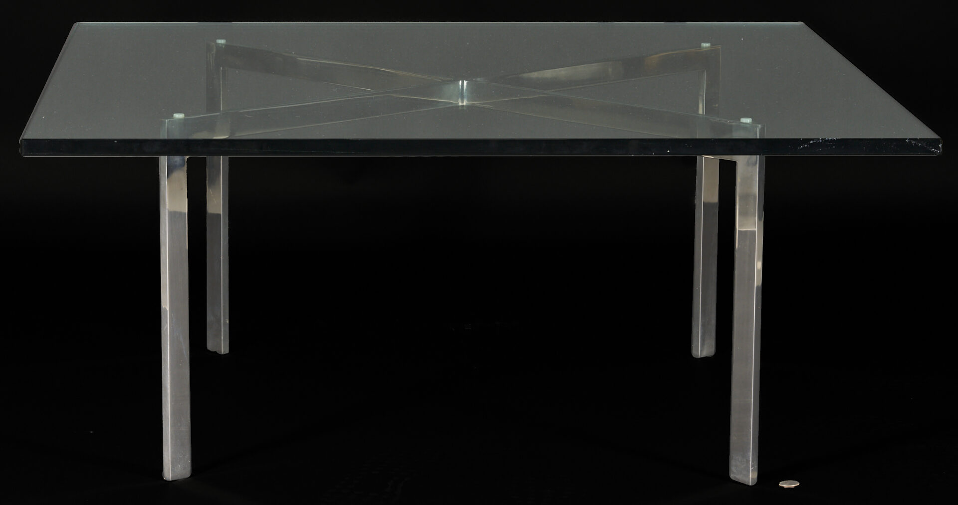 Lot 751: Knoll Barcelona Coffee Table, Miles van der Rohe Design