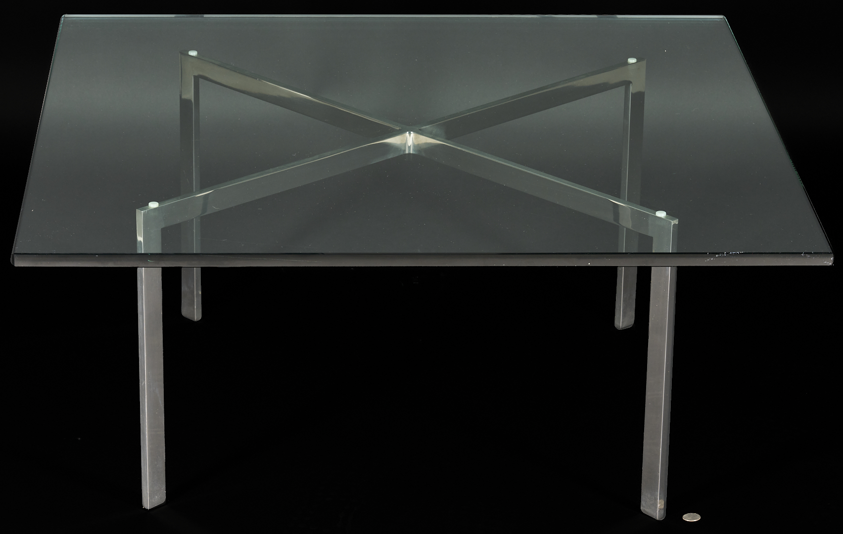 Lot 751: Knoll Barcelona Coffee Table, Miles van der Rohe Design