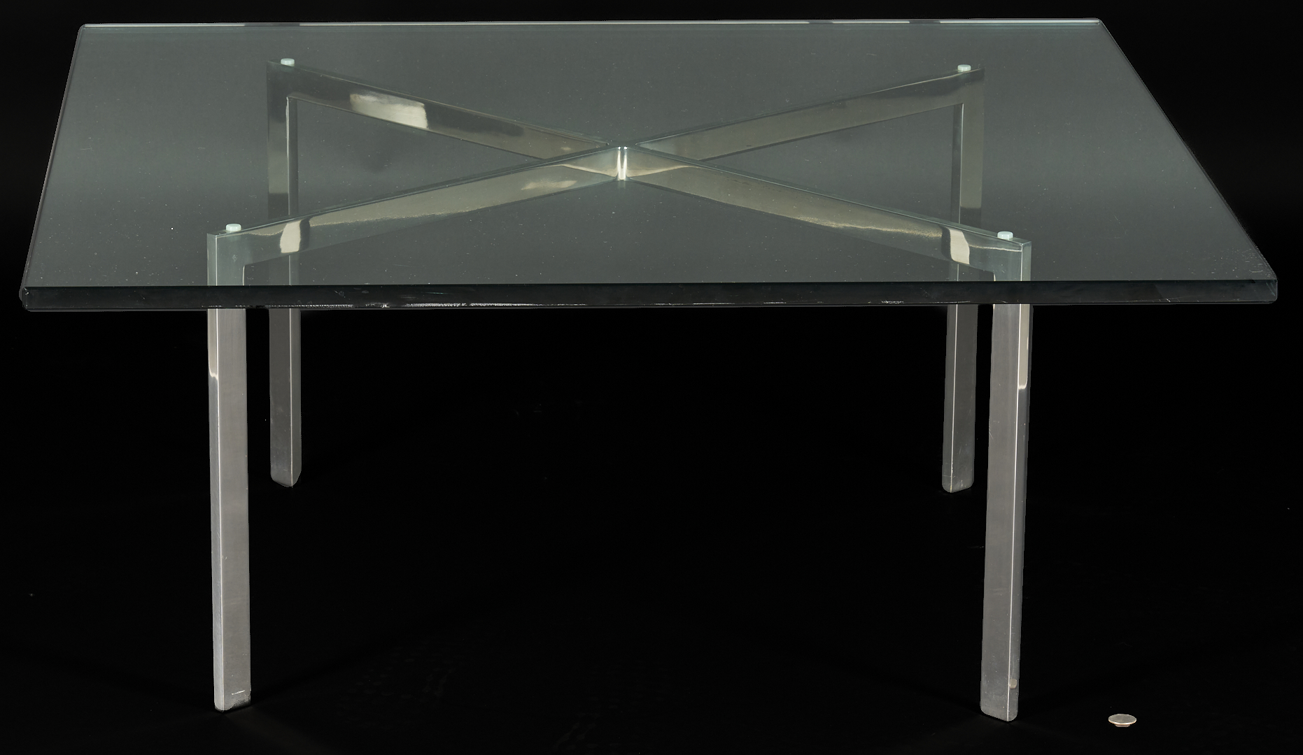 Lot 751: Knoll Barcelona Coffee Table, Miles van der Rohe Design