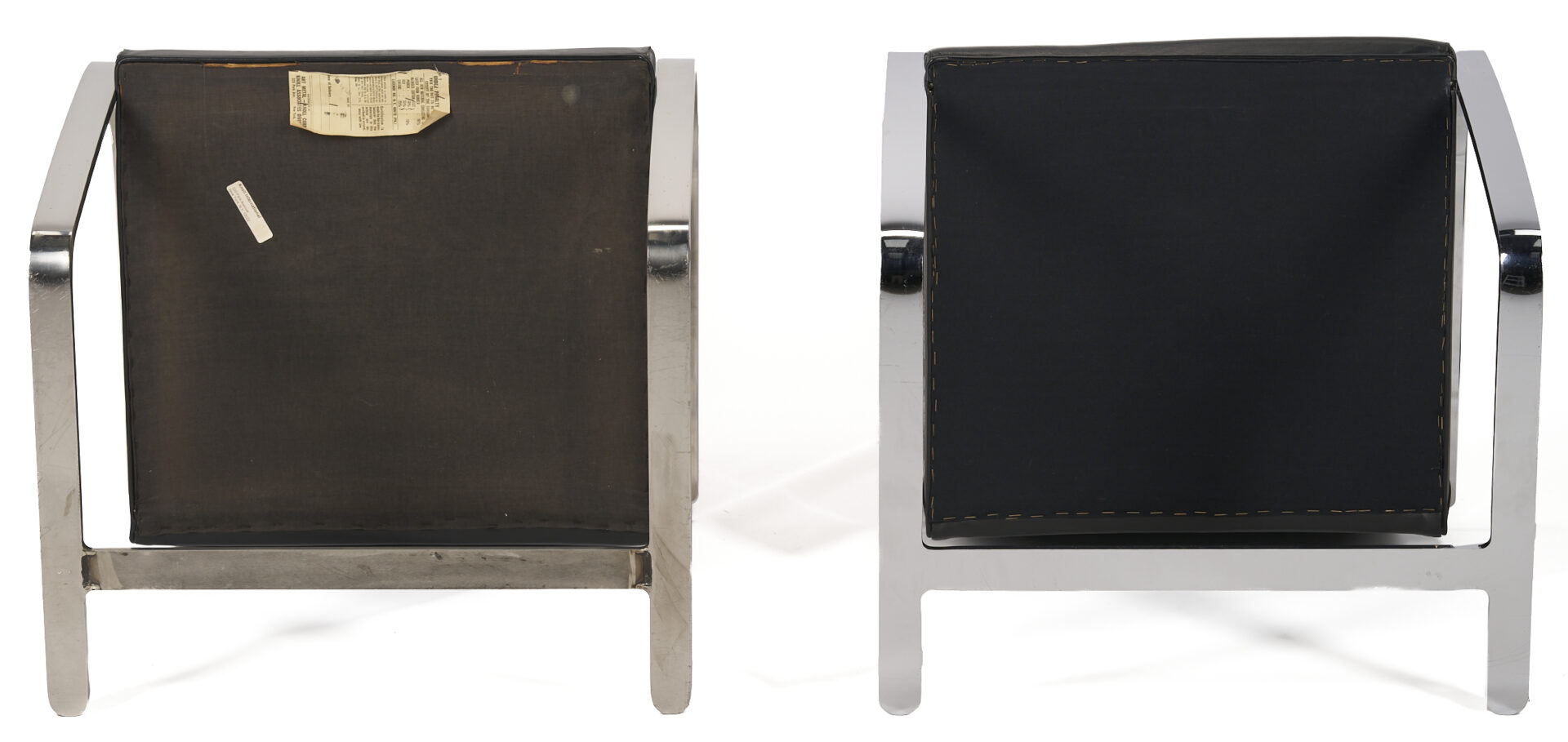 Lot 753: Pair of Knoll Mid-Century Brno Flat Bar Chairs