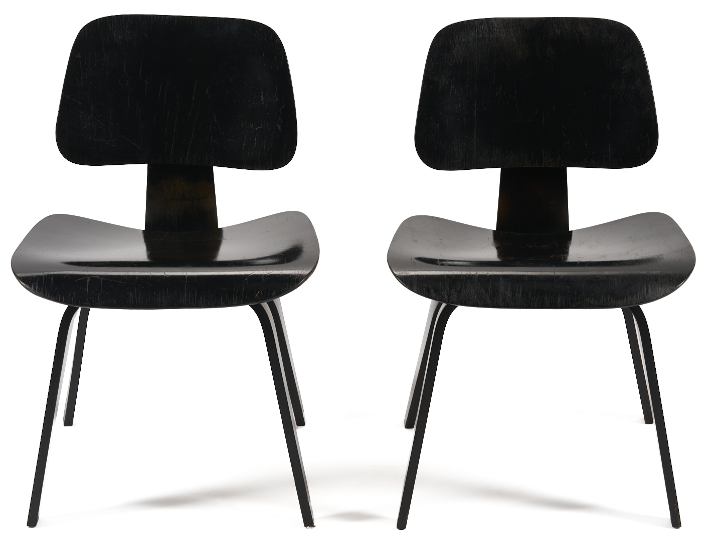 Lot 754: 4 Eames Designed Mid-Century Chairs
