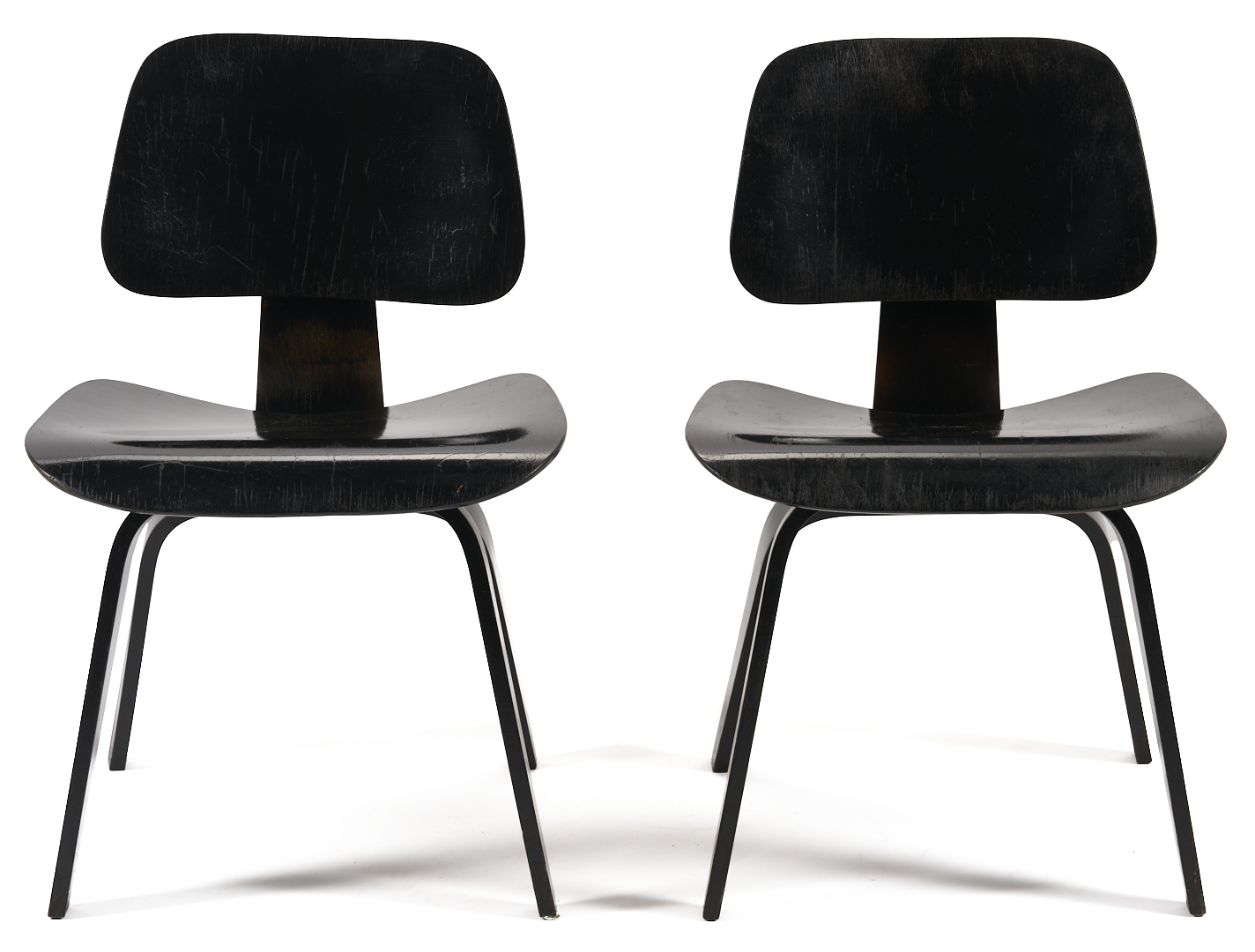 Lot 754: 4 Eames Designed Mid-Century Chairs