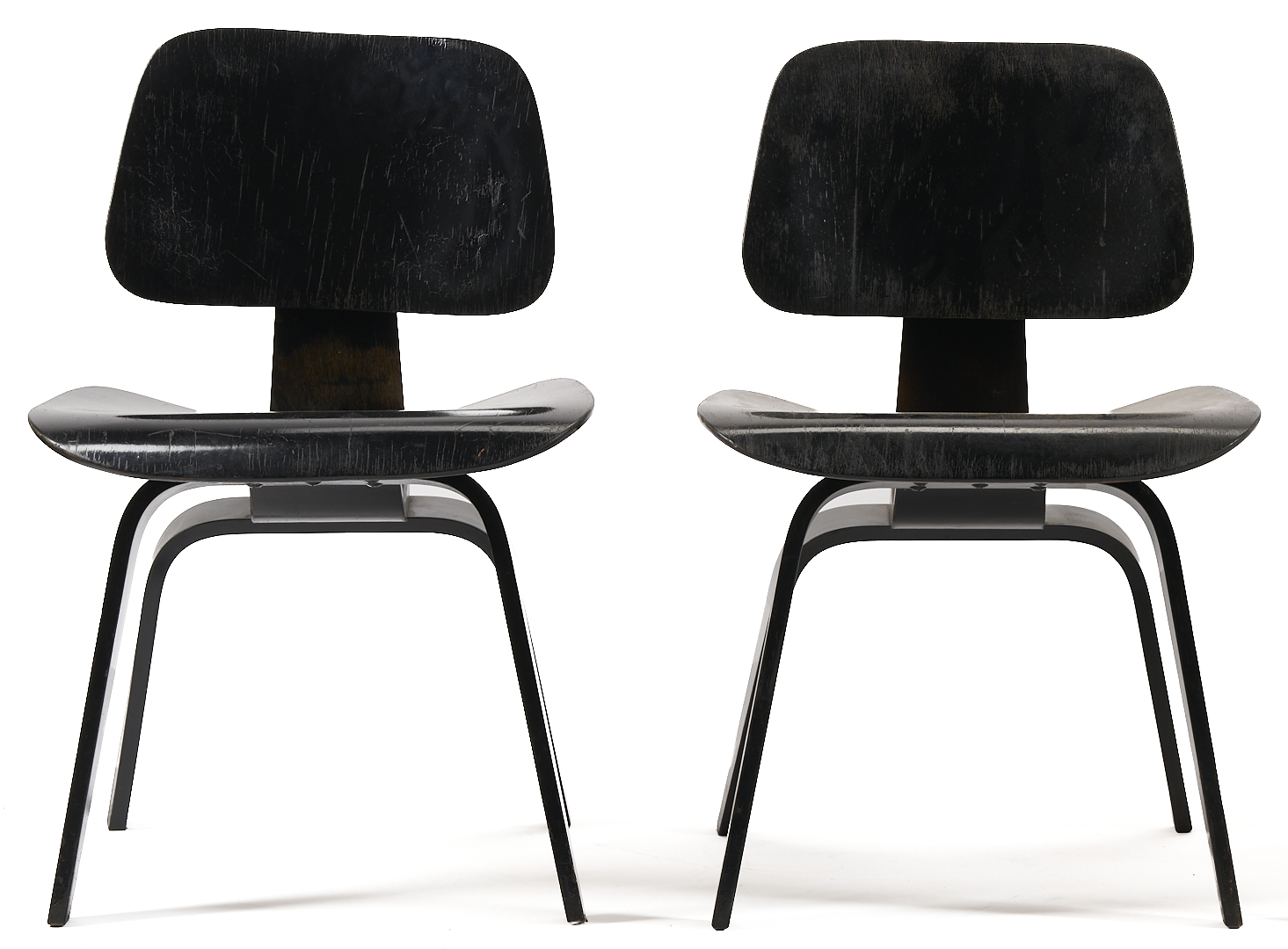 Lot 754: 4 Eames Designed Mid-Century Chairs