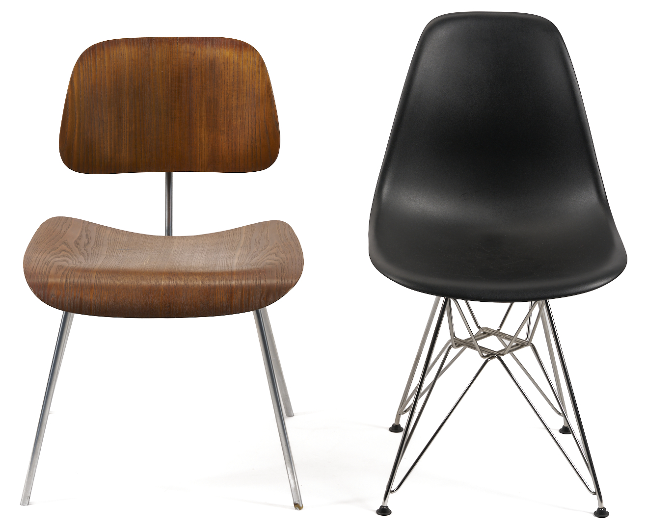 Lot 754: 4 Eames Designed Mid-Century Chairs