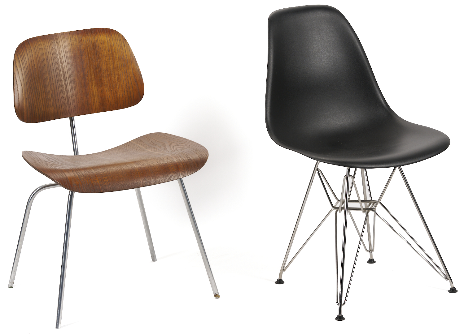 Lot 754: 4 Eames Designed Mid-Century Chairs