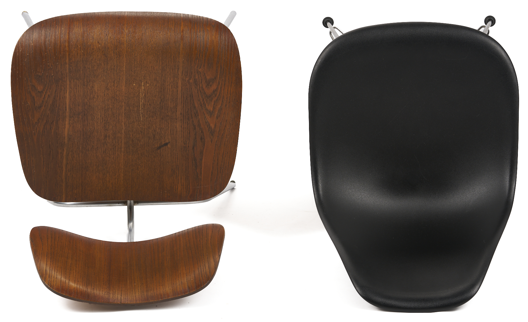 Lot 754: 4 Eames Designed Mid-Century Chairs