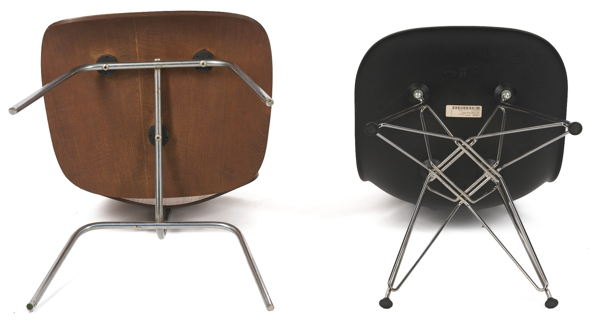 Lot 754: 4 Eames Designed Mid-Century Chairs