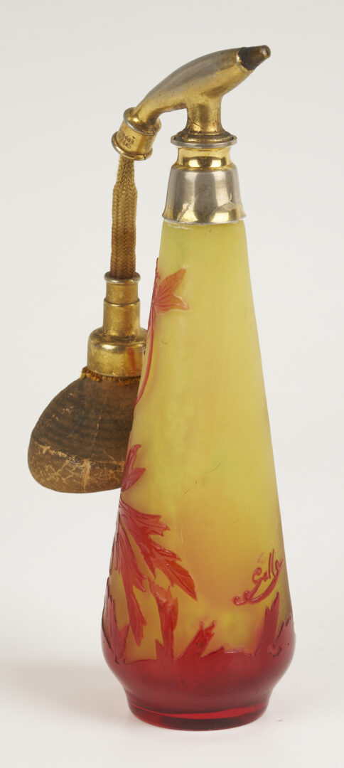 Lot 756: Galle Cameo Glass Atomizer & Daum Nancy France Art Deco Vase