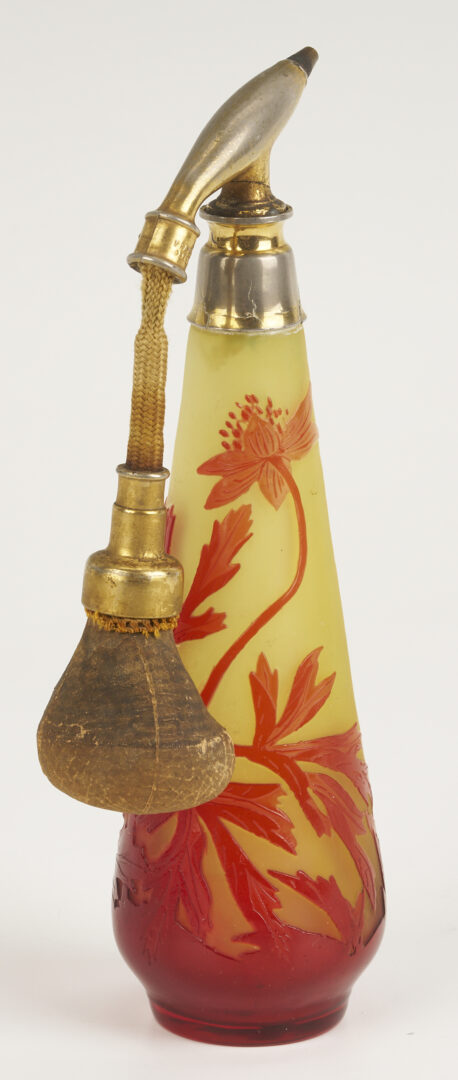 Lot 756: Galle Cameo Glass Atomizer & Daum Nancy France Art Deco Vase
