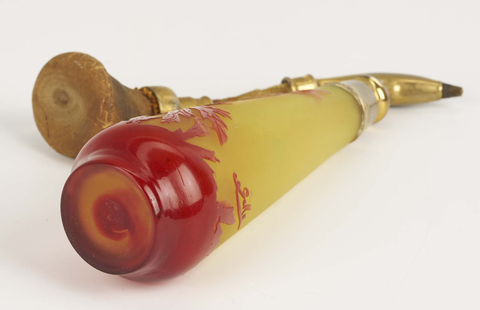 Lot 756: Galle Cameo Glass Atomizer & Daum Nancy France Art Deco Vase