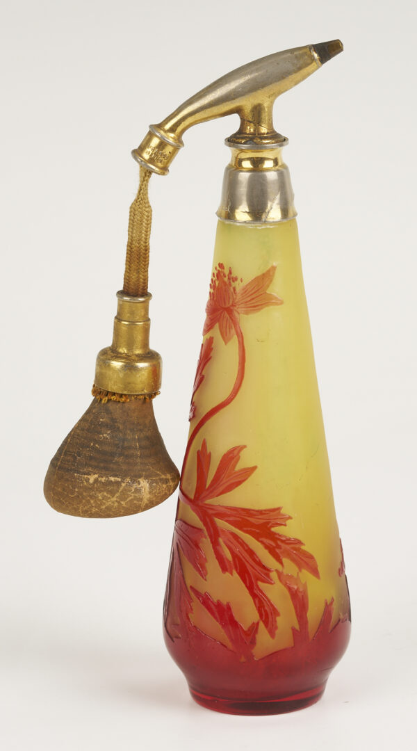 Lot 756: Galle Cameo Glass Atomizer & Daum Nancy France Art Deco Vase