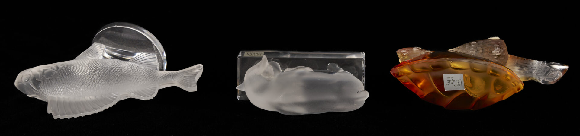 Lot 758: 7 Lalique Glass Figures & Sculptures