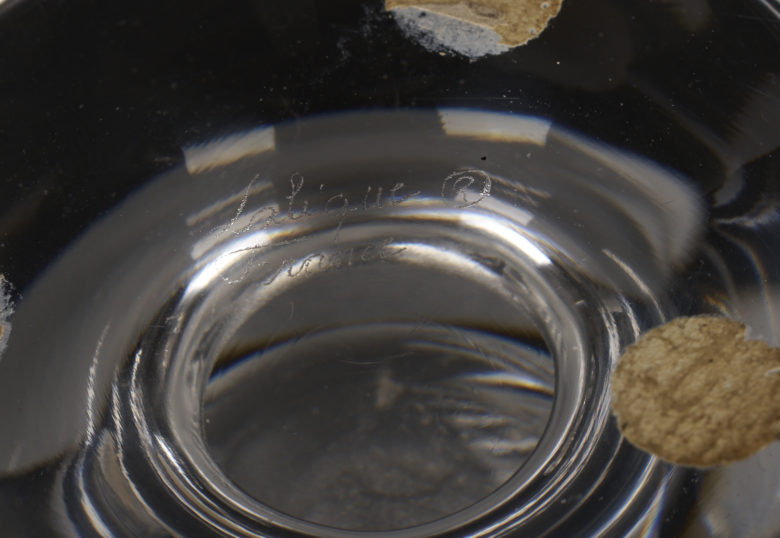 Lot 759: 12 Lalique Glass Items, incl. Pin Trays, Perfume Bottles