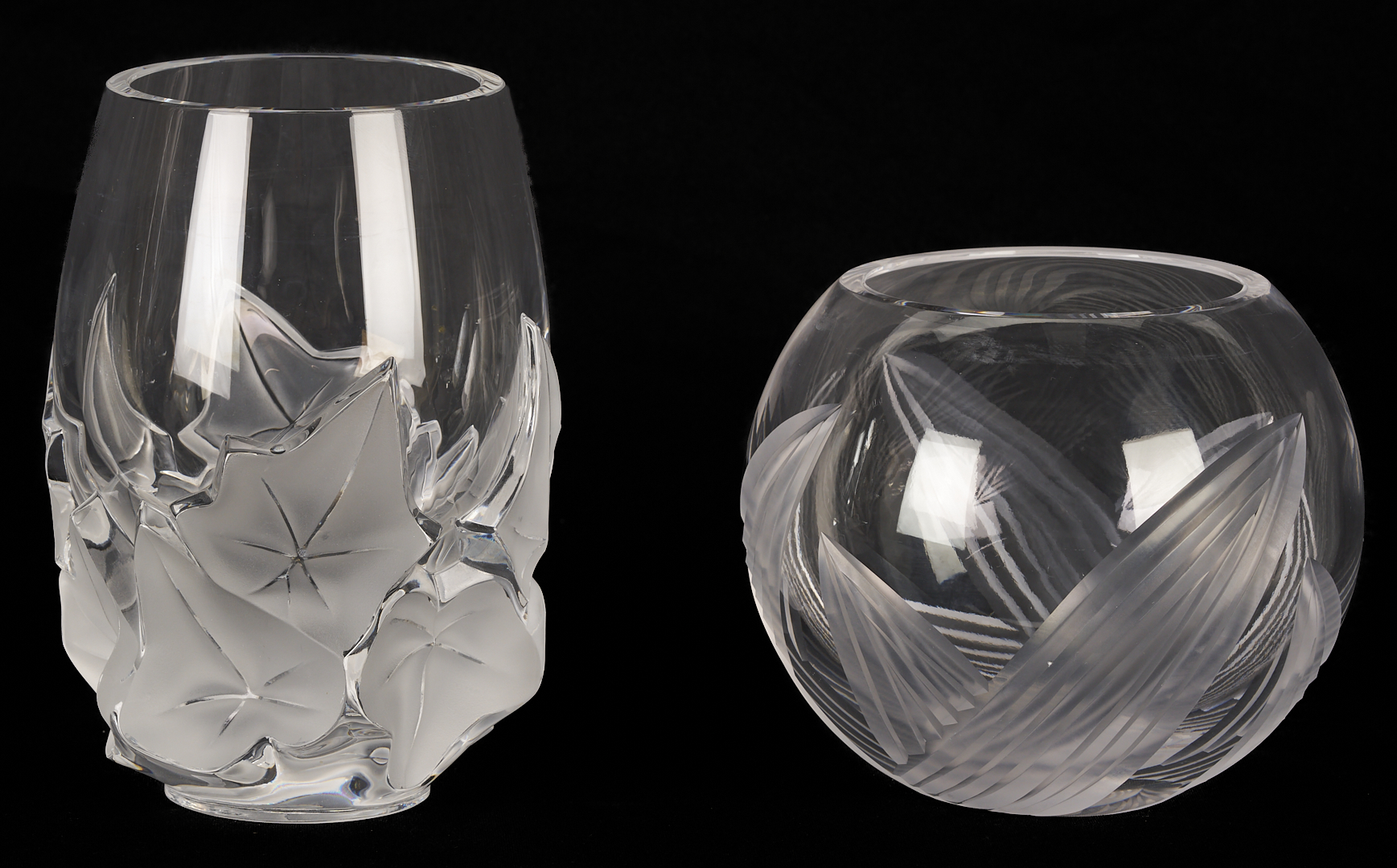 Lot 760: 4 Crystal Table Items, incl. Lalique