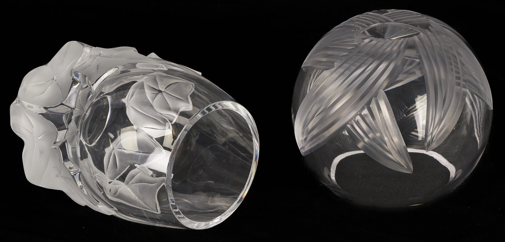 Lot 760: 4 Crystal Table Items, incl. Lalique