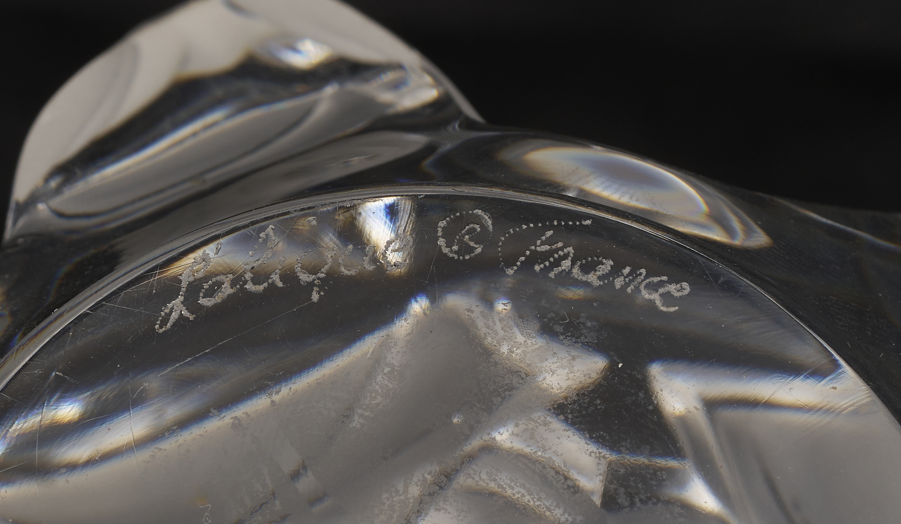 Lot 760: 4 Crystal Table Items, incl. Lalique