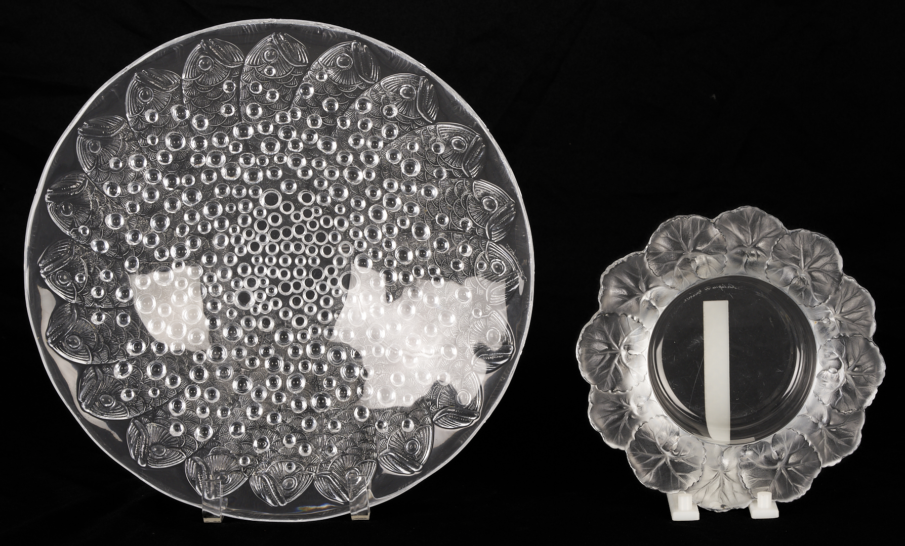 Lot 760: 4 Crystal Table Items, incl. Lalique