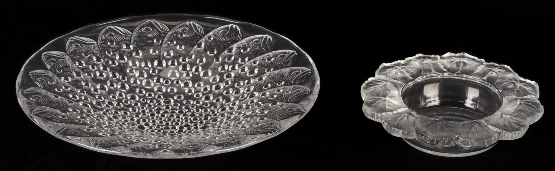 Lot 760: 4 Crystal Table Items, incl. Lalique