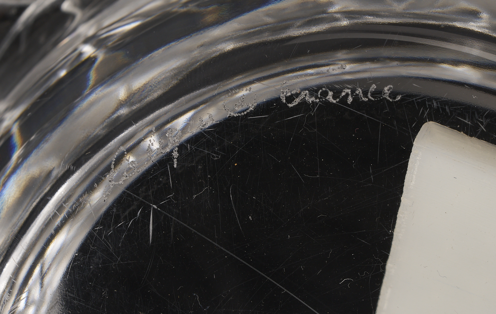 Lot 760: 4 Crystal Table Items, incl. Lalique