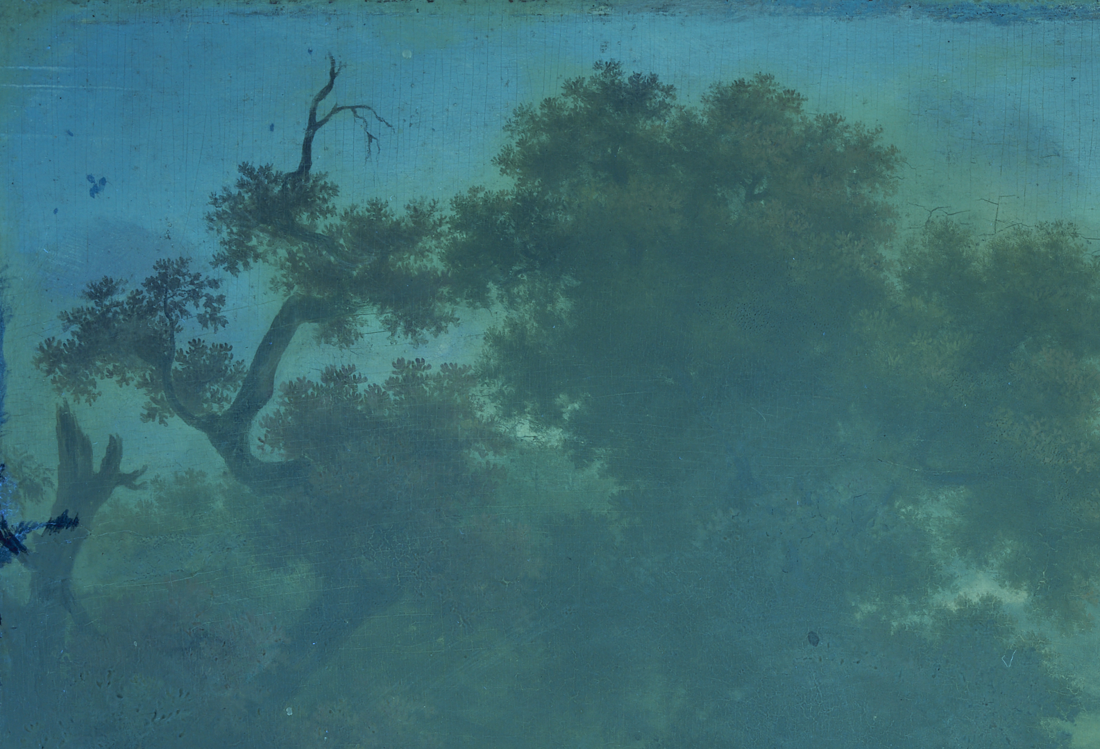 Lot 767: Continental School Oil on Panel Landscape Painting