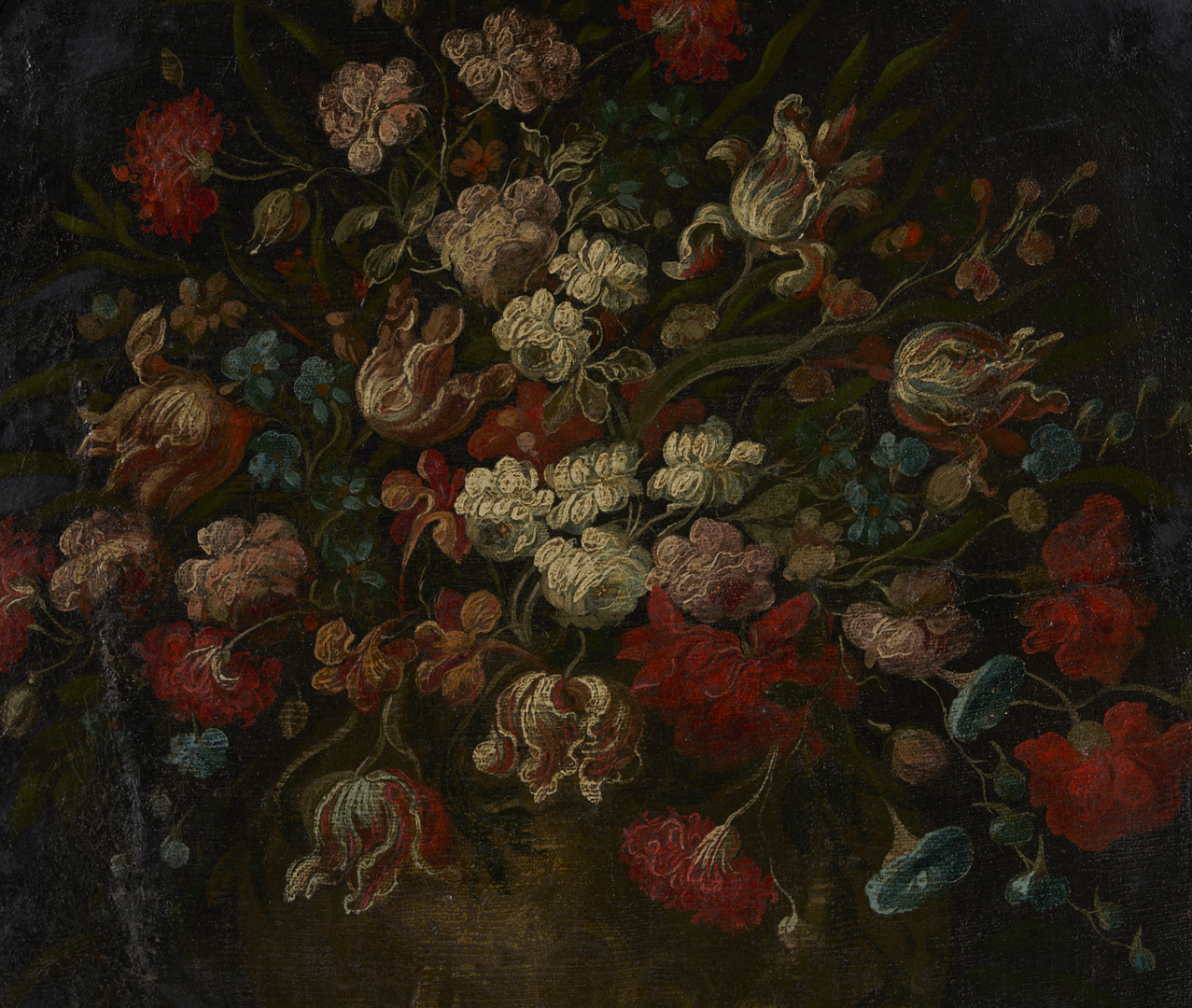 Lot 768: Dutch School O/C Floral Still Life Painting