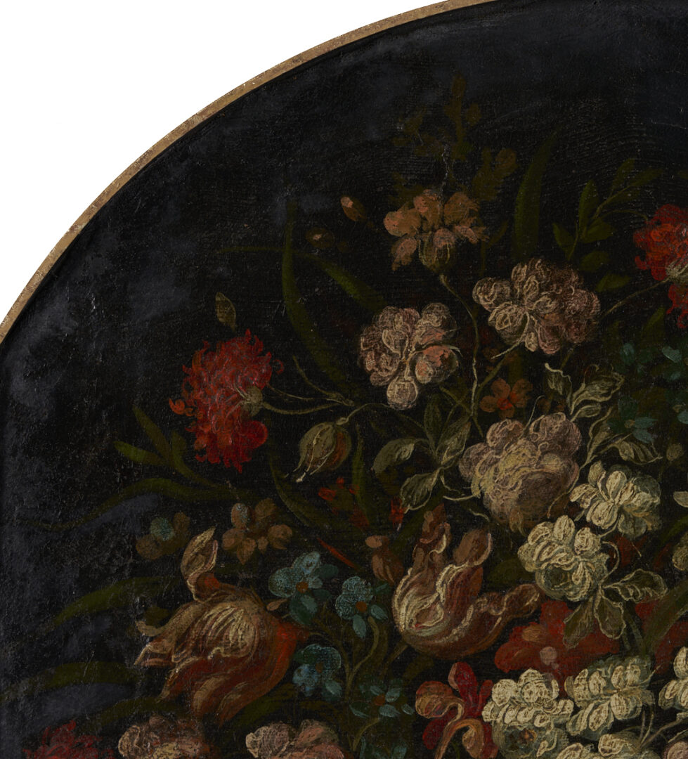Lot 768: Dutch School O/C Floral Still Life Painting