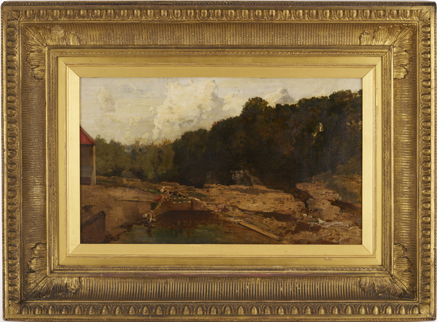 Lot 771: Robert Noble O/C Painting, Scottish Landscape with River