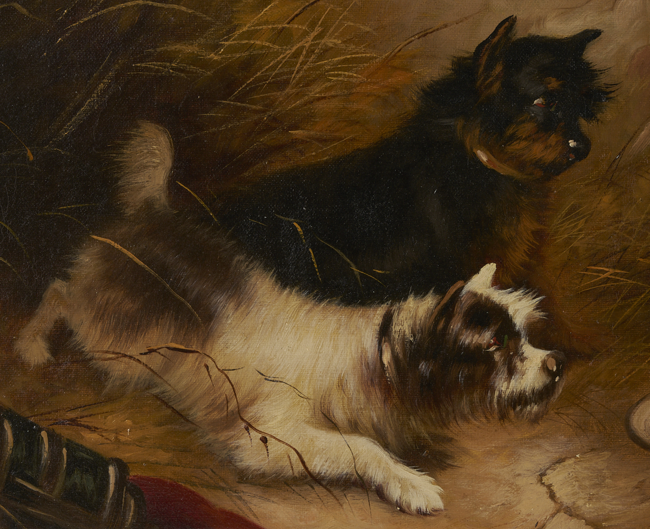 Lot 772: E. Armfield O/C of Terriers