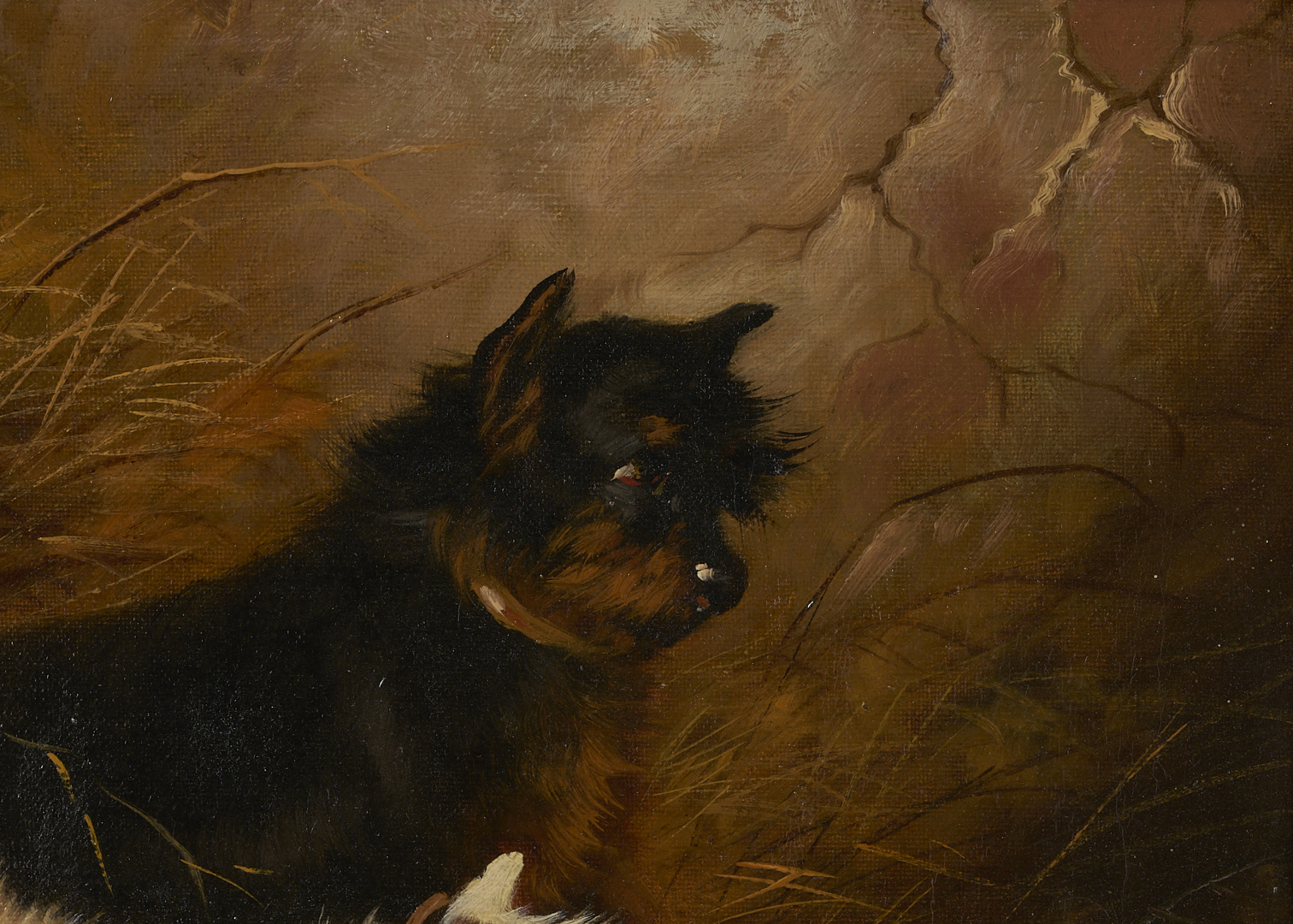 Lot 772: E. Armfield O/C of Terriers