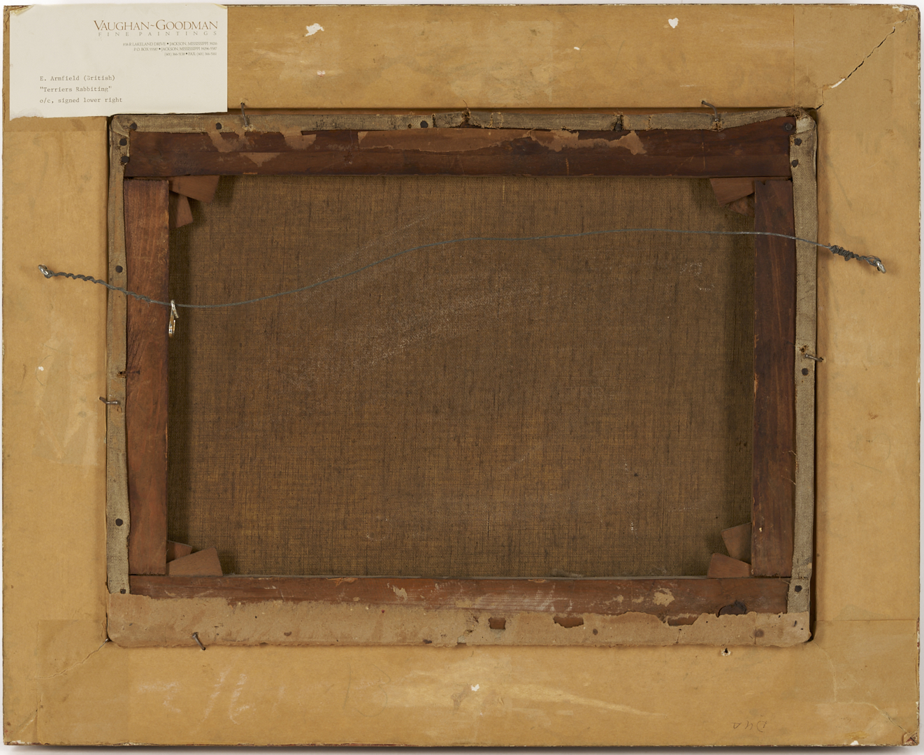 Lot 772: E. Armfield O/C of Terriers