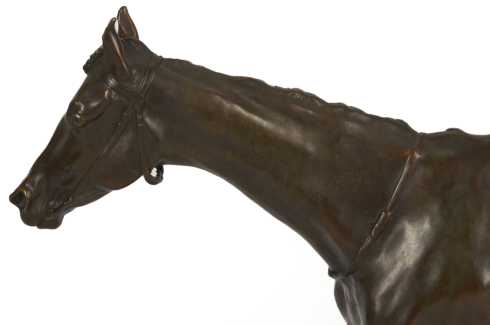 Lot 773: After Isidore Bonheur Large Bronze Horse Sculpture