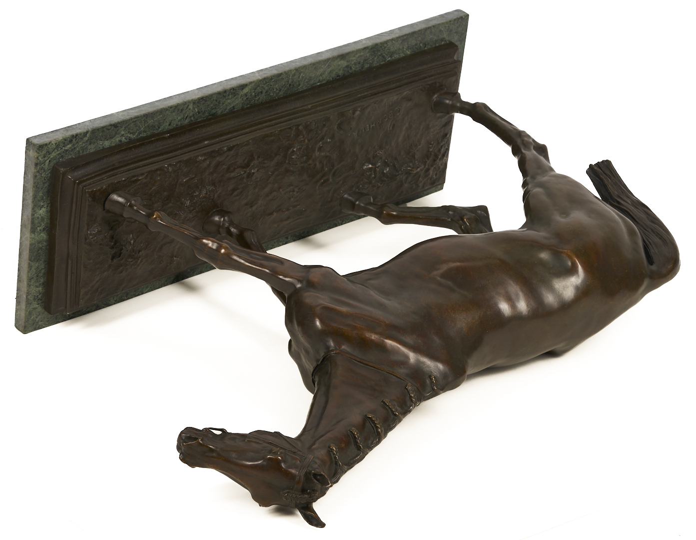 Lot 773: After Isidore Bonheur Large Bronze Horse Sculpture