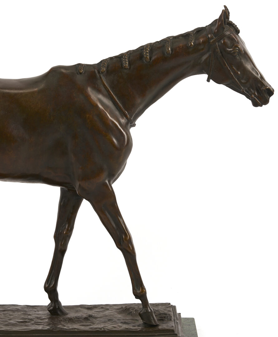 Lot 773: After Isidore Bonheur Large Bronze Horse Sculpture