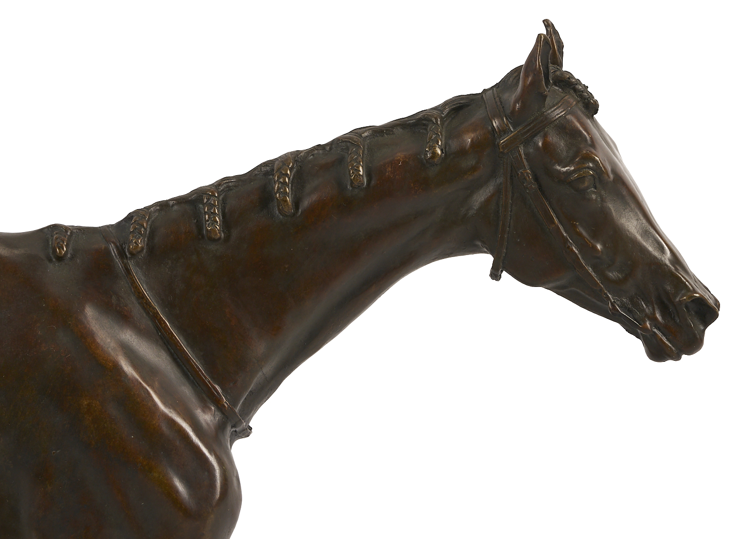 Lot 773: After Isidore Bonheur Large Bronze Horse Sculpture