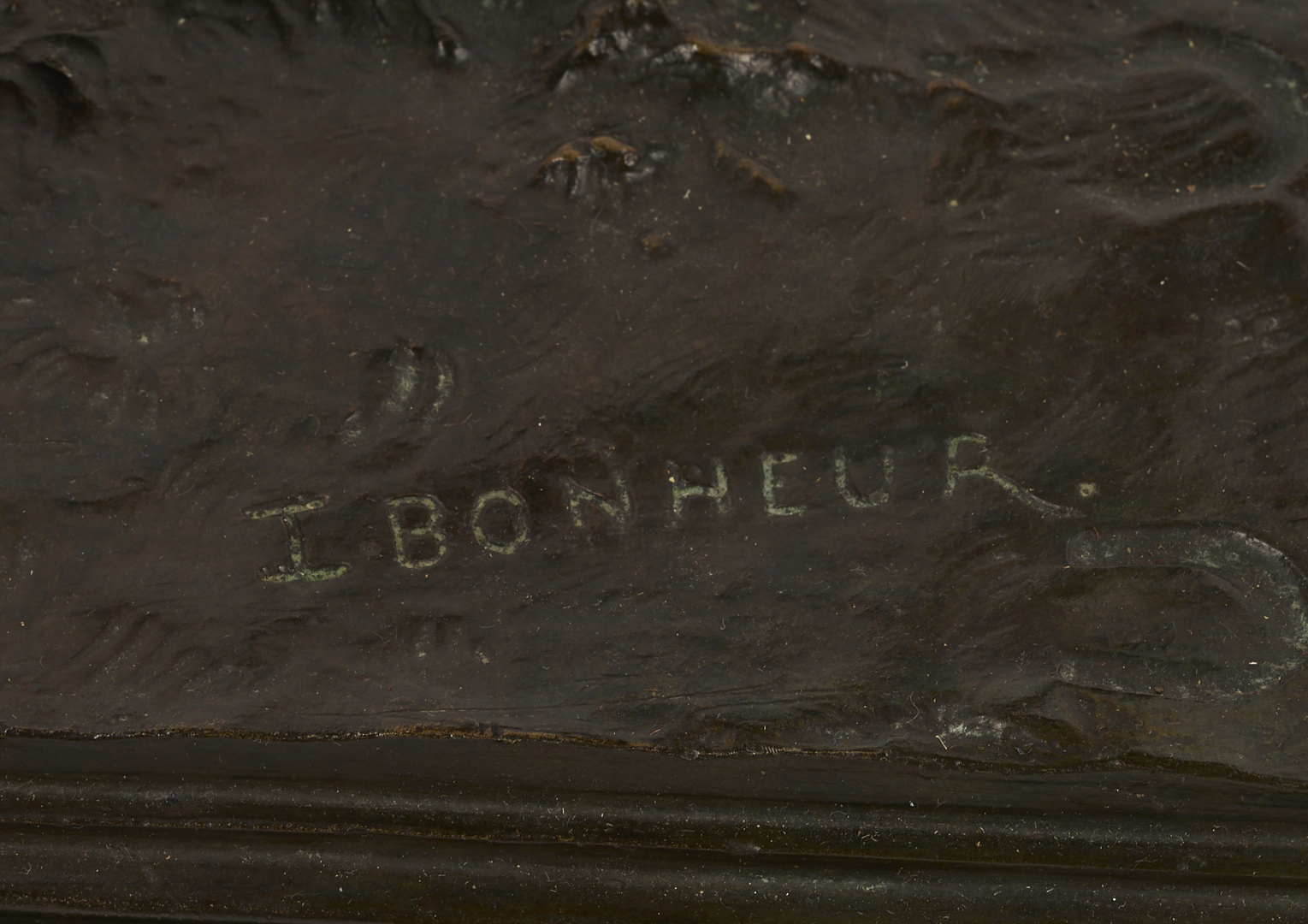 Lot 773: After Isidore Bonheur Large Bronze Horse Sculpture