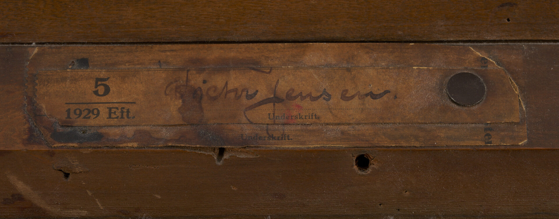 Lot 776: Victor Jensen O/C, 1920s Street Scene