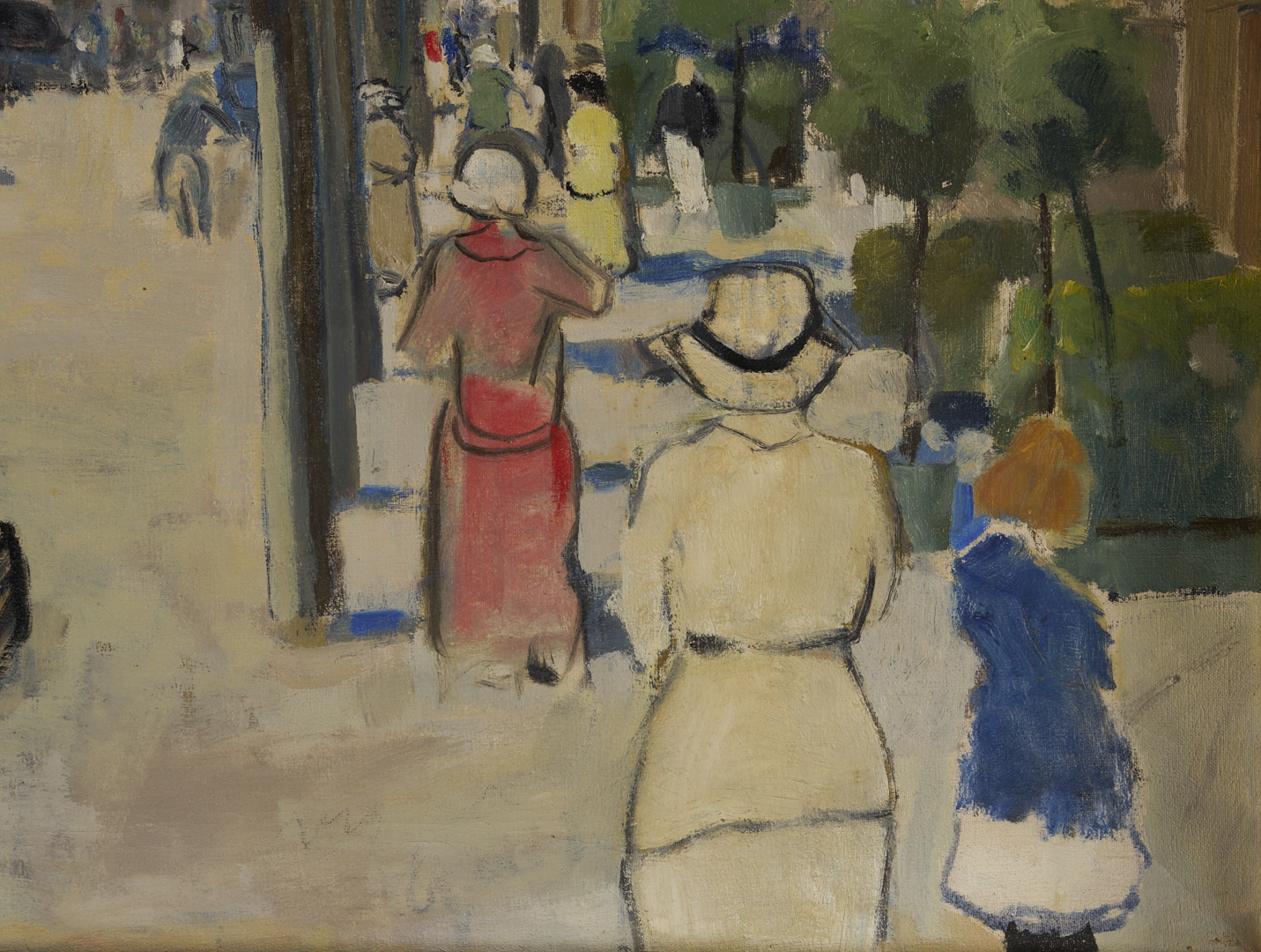 Lot 776: Victor Jensen O/C, 1920s Street Scene