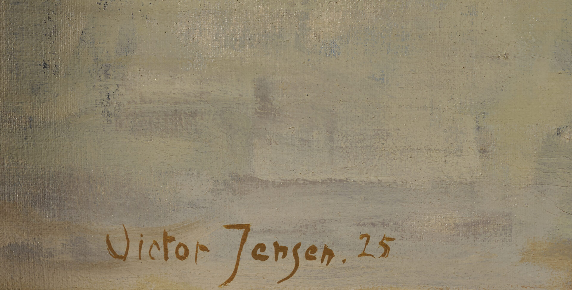 Lot 776: Victor Jensen O/C, 1920s Street Scene