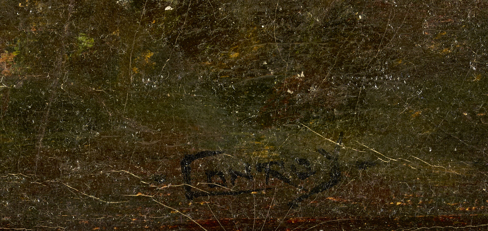 Lot 779: George Conroy O/C Tonalist Landscape Painting, Sunset