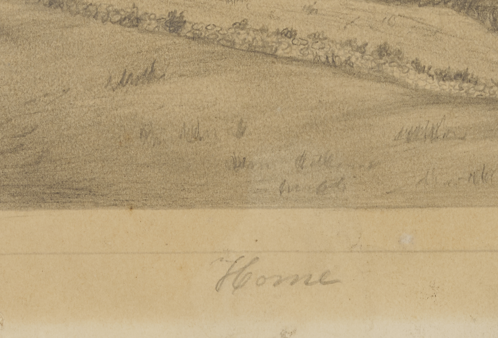 Lot 780: Pencil on Paper Drawing, attrb. Rufus Porter