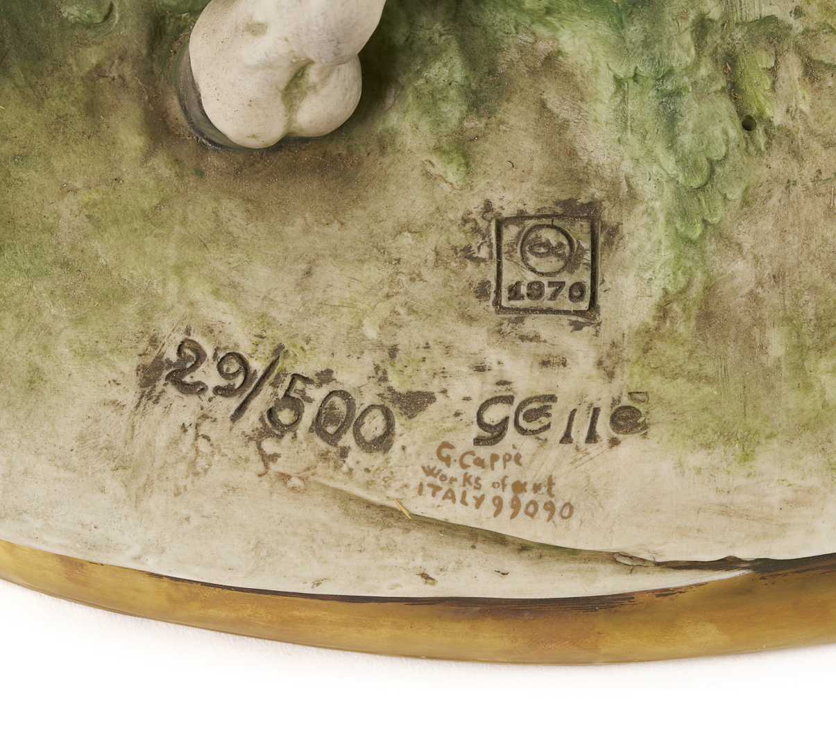 Lot 781: Large Capodimonte Ceramic Battle Sculpture