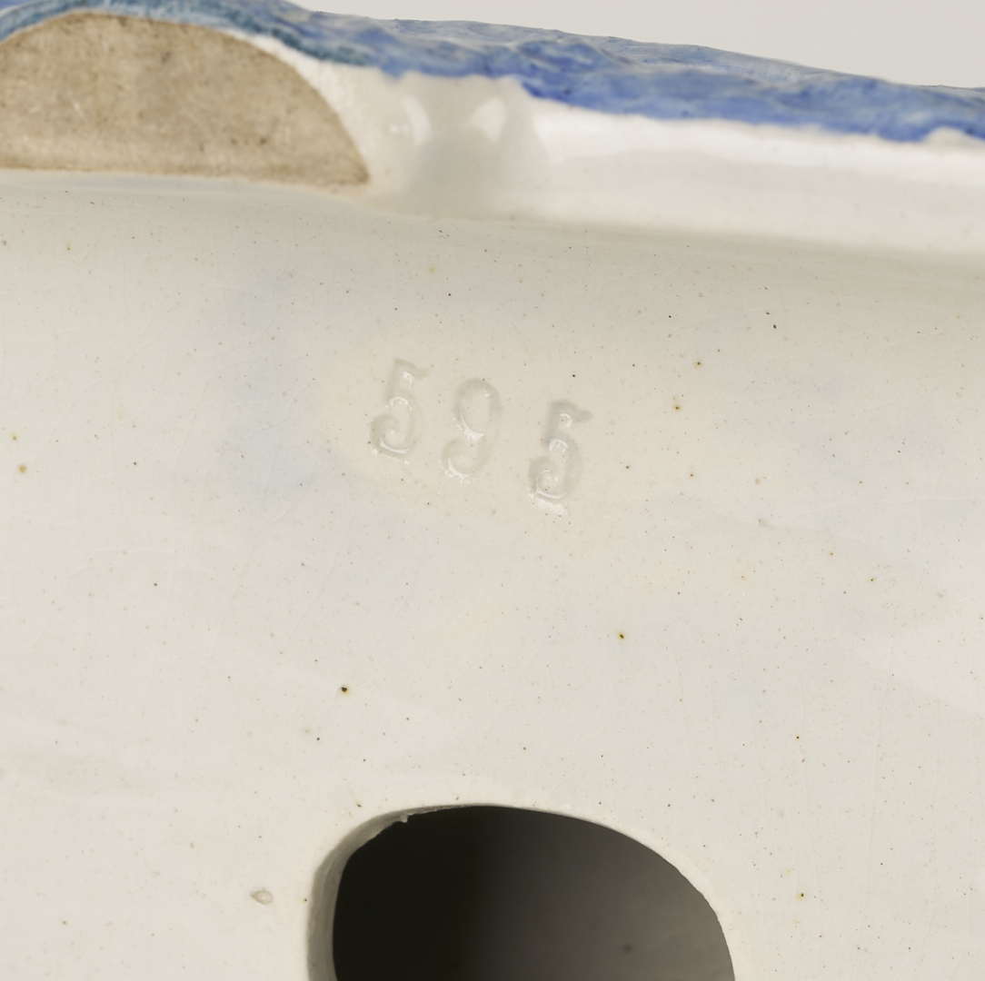 Lot 783: Pair of Delft Deer Figures