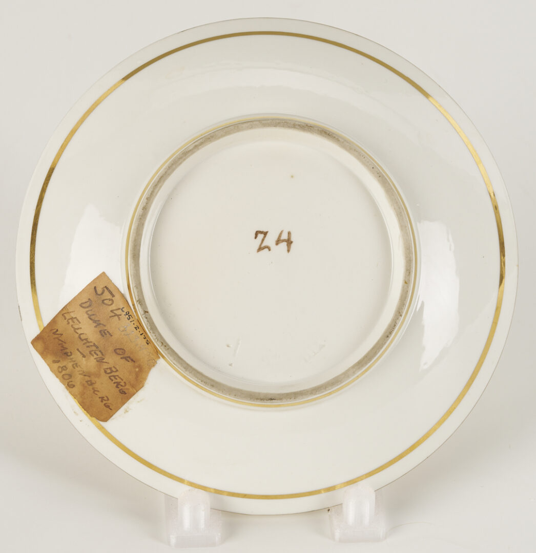 Lot 787: Nymphenburg Portrait Cup and Saucer, Duke of Leuchtenberg