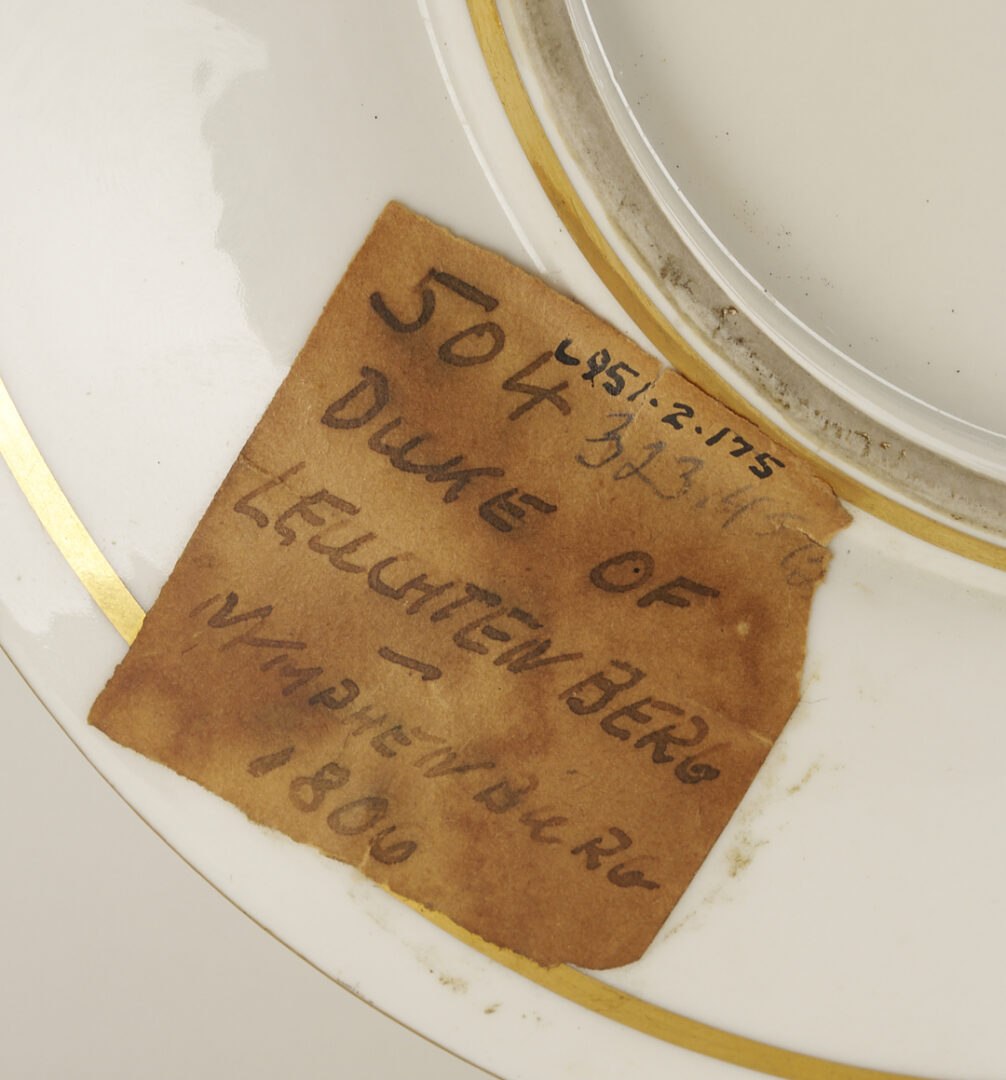 Lot 787: Nymphenburg Portrait Cup and Saucer, Duke of Leuchtenberg