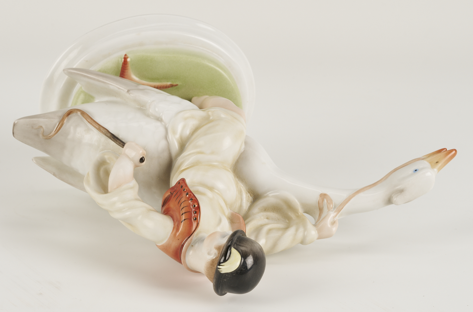 Lot 789: 4 Herend Porcelain Bird Figurines incl. Double Peacock