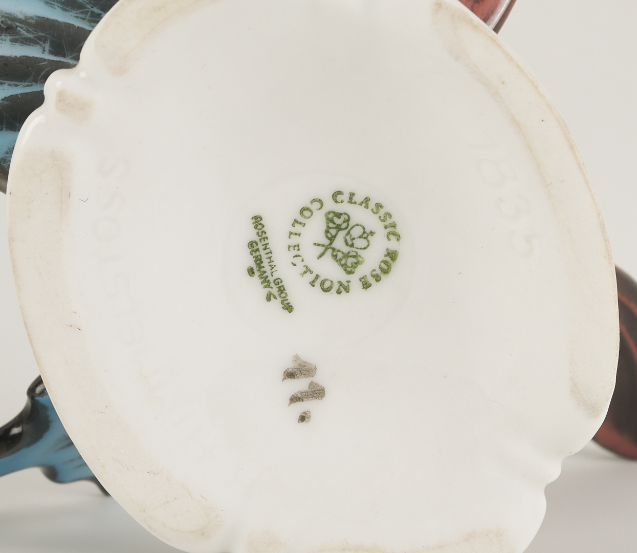 Lot 790: 4 Herend Porcelain & 1 Rosenthal Porcelain Insect Figures, incl. Butterflies